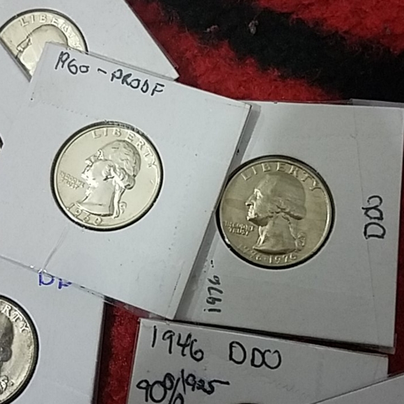 Lot of 90% silver quarters[ 21] - Picture 4 of 4